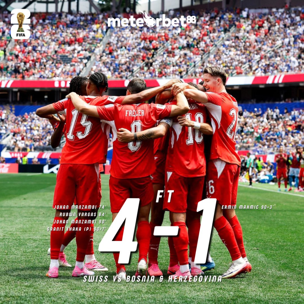 Swiss menang telak 4-1 atas Bosnia & Herzegovina